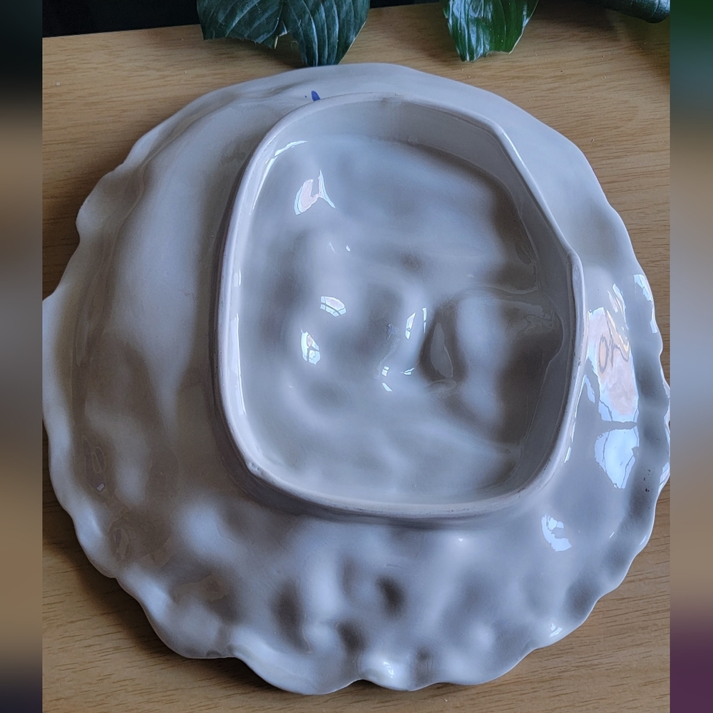 Santa Claus Ceramic Cookie Platter - Picture 3 of 5